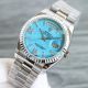 Swiss Replica Rolex Day-Date Turquoise Dial Stianless Steel Presidential Bracelet Watch (3)_th.jpg